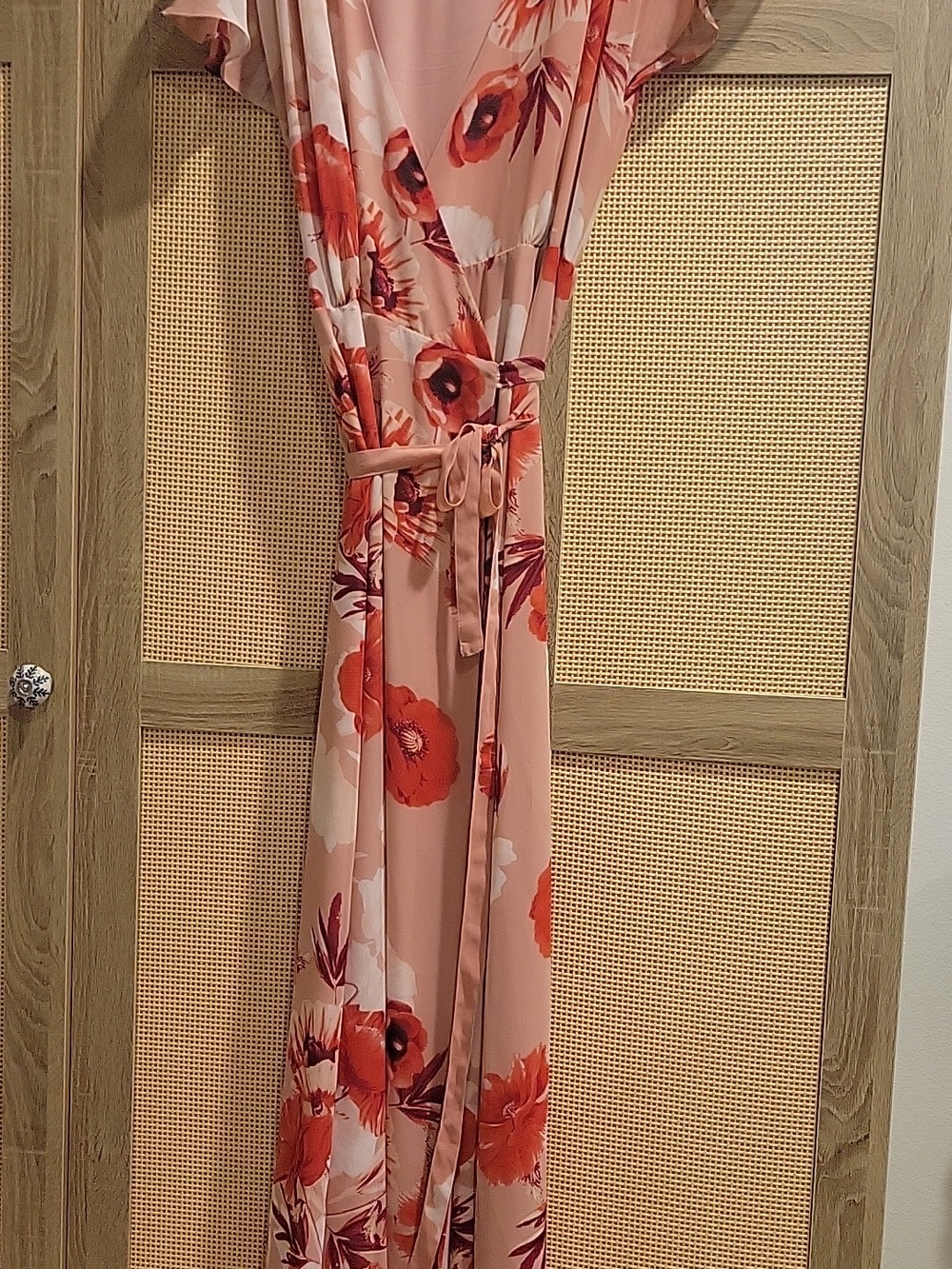 Eva Mendez wrap floral maxi dress. Only Worn Once
